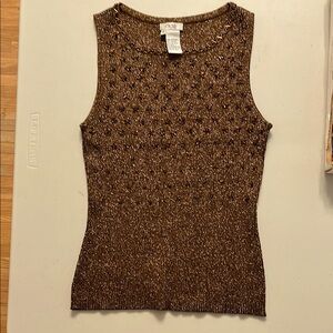 Copper color dressy Tank Top